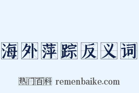 海外萍踪反义词是什么意思的图片